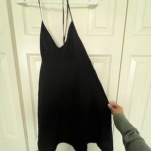 Madewell Black Mini Dress with Spaghetti Straps